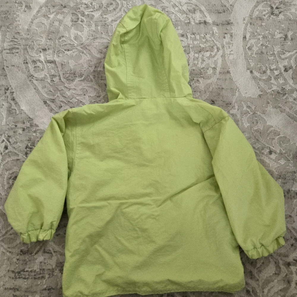 Vintage Y2K Carter's lime green butterfly hooded lightweight jacket